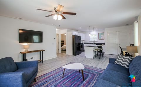 Spacious Living Room | Smart TV