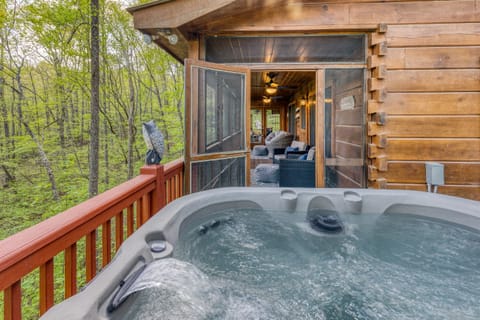 Hot Tub and Covered Deck