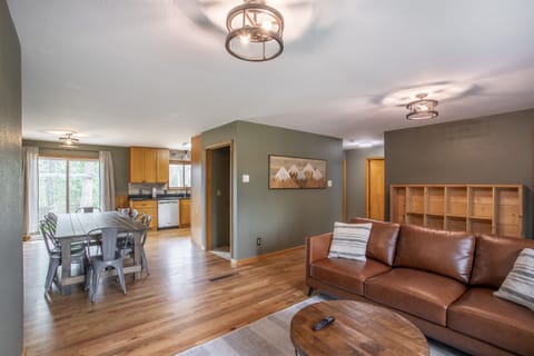 Dining area and living area