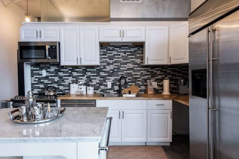 Our kitchen comes fully loaded.  

Please feel free to request items to help enjoy your stay.