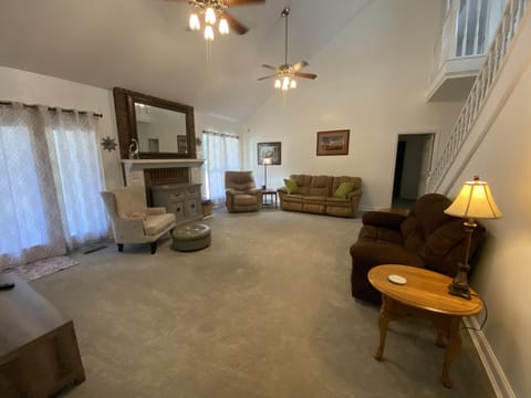 Spacious den with seating for 8