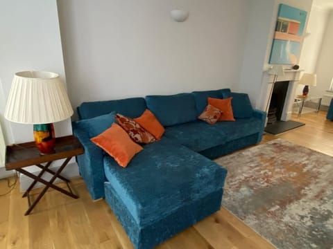 Ground floor sofa and fire place