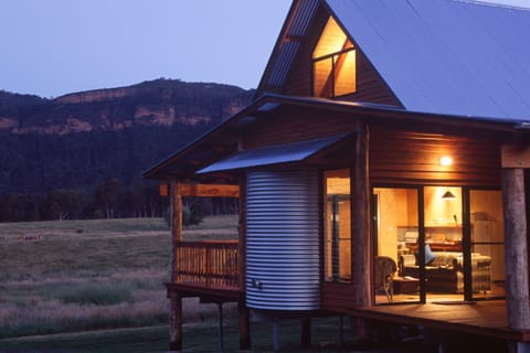 Eco cabin with mountain and rural views