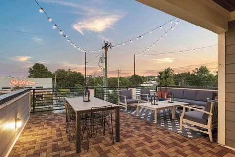 private rooftop patio