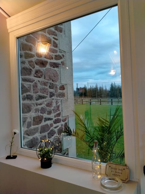 VERANDA WITH VIEW ON THE HORSES