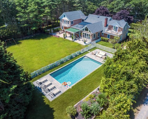 Large backyard and pool provides ample room for summertime fun
