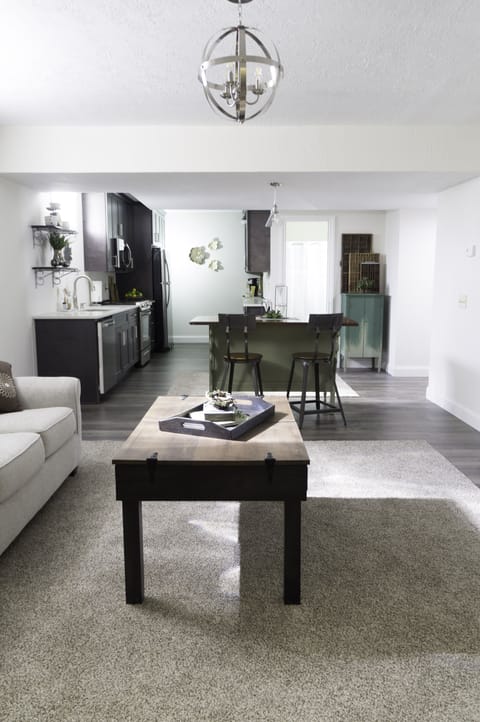 Open concept living area.