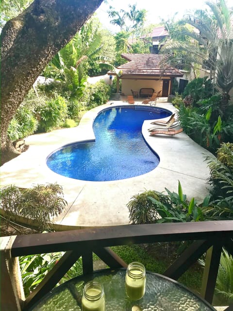 Pool from our balcony
One of the two pools available