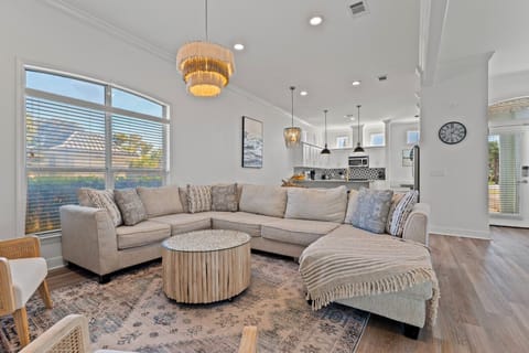 Sleeper sectional with full mattress