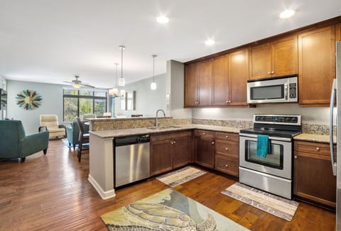 Kitchen and living room