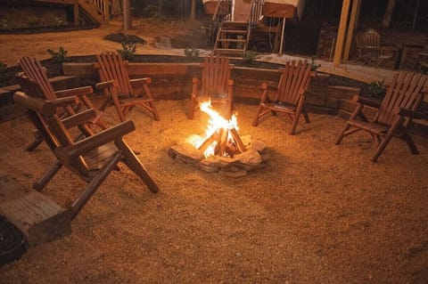 Roast marshmallows and share spooky stories with fellow travelers around our communal fire pit.