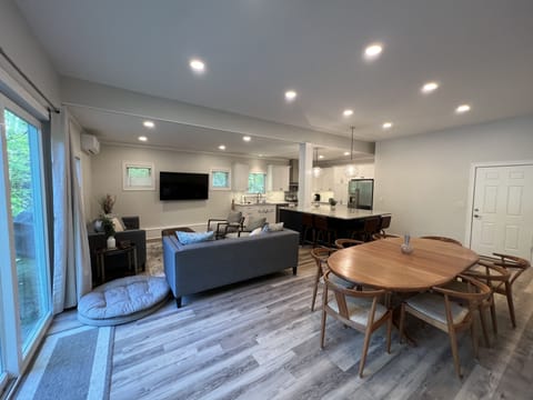 First floor gathering w/sliders to outdoor space