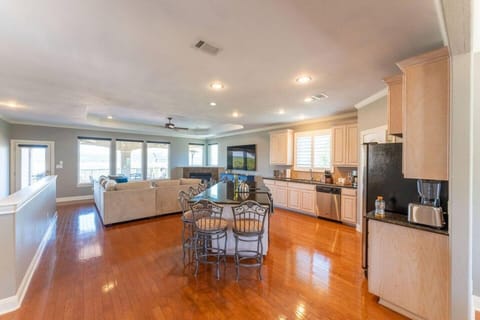 Open space kitchen and living area