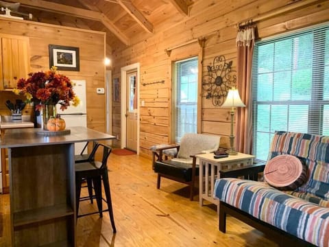 Kitchen, Dining, and living area