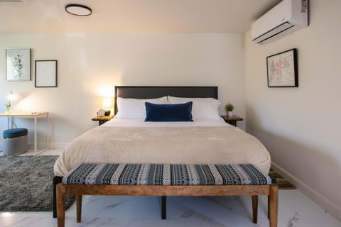 Experience unparalleled comfort with our King Bed, offering ample space and luxurious support for a restful and rejuvenating night’s sleep.