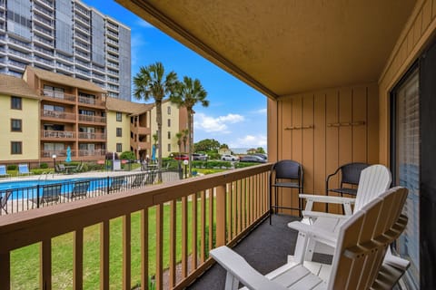 Balcony View of the Pool