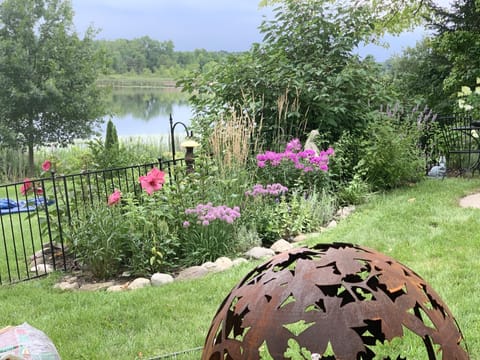 Fenced area, back yard