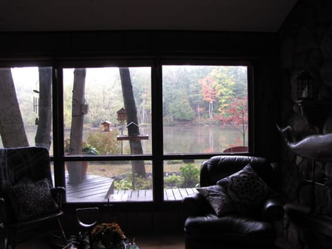 The view from the living room