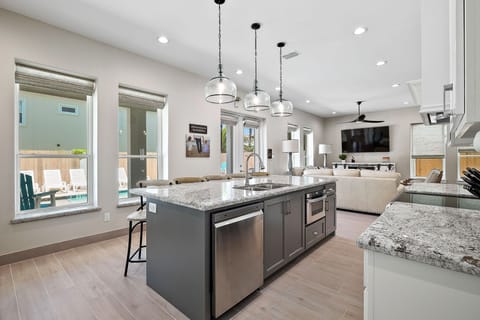 Spacious Kitchen area with direct pool access!