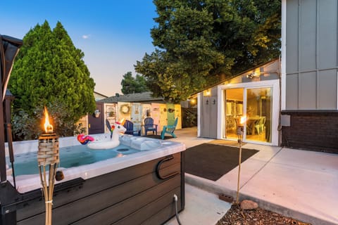 7-person hot tub professionally maintained and serviced weekly 