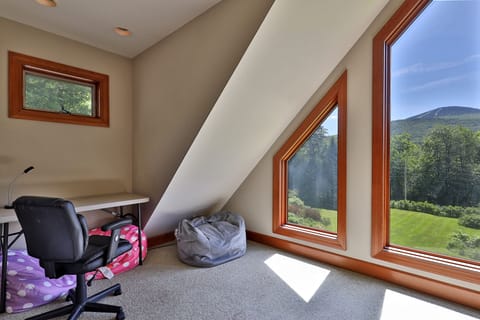 beautiful views from the second floor sitting room/office space