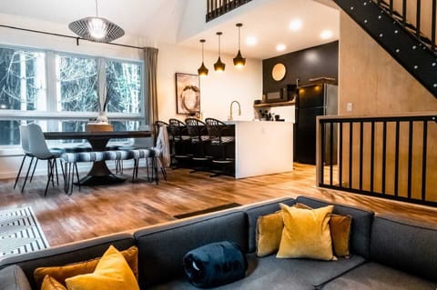 Perfect for gathering for meals and conversation, but cozy for two