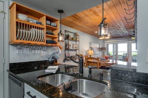 Plenty of dishes, pots, Silverware and serving pieces