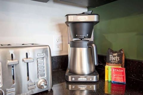 Coffee, decaf, and a variety of teas are available to jumpstart the adventures of the day.