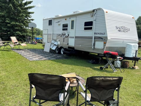 Main camping area on the south side of our house