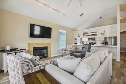 Main Level Living Area with Sleeper Sofa