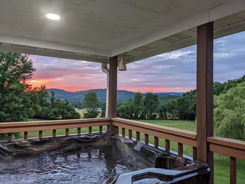 View from the hot tub