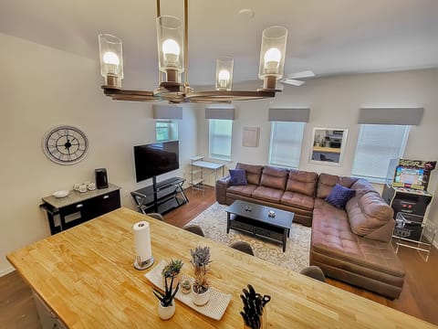 View of living room from kitchen