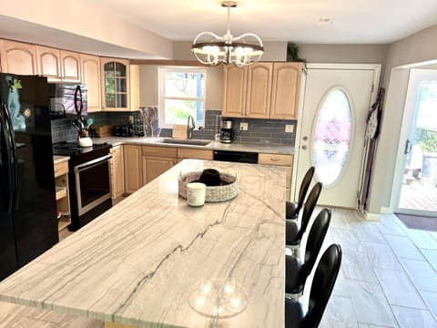 Downstairs open concept living 