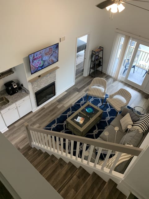 Living room with 50-inch smart tv!