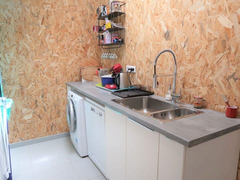 Tap, Kitchen Sink, Sink, Plumbing Fixture, Cabinetry, Countertop, Kitchen, Interior Design, Wood