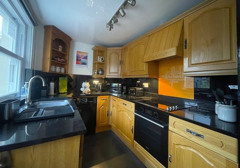 The kitchen is beautifully decorated and has everything you need to make dinner during your self-catering holiday in Keswick
