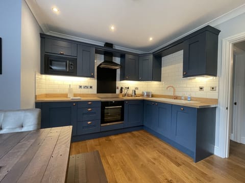 A beautiful modern kitchen area