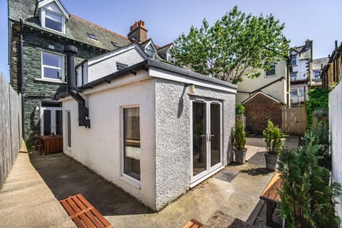 The private outdoor area is perfect to wind down with a glass of wine after a day of adventures.