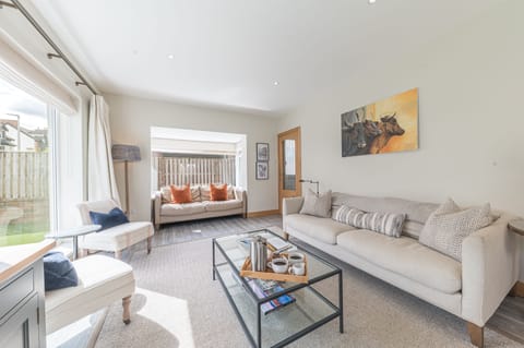 Cherry Garth has a beautiful modern interior, designed by local interior designer Joanna Cox