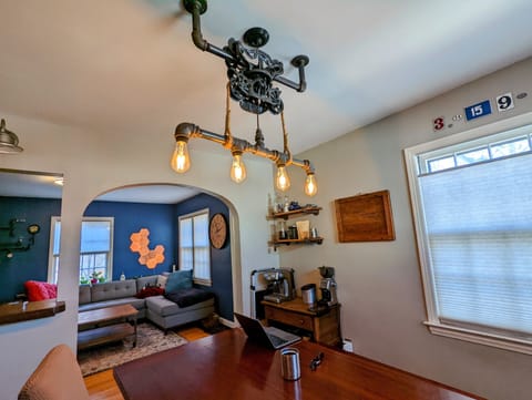 Dining room and living room