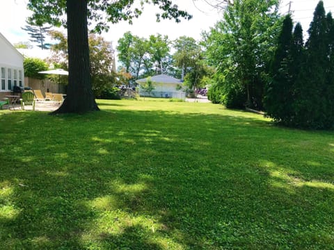 Large lawn for yard games