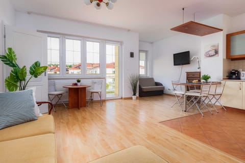 Modern TV in the apartment. 