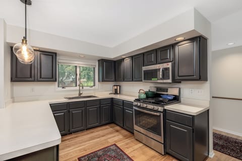 Kitchen; fully equipped with all you'll need.