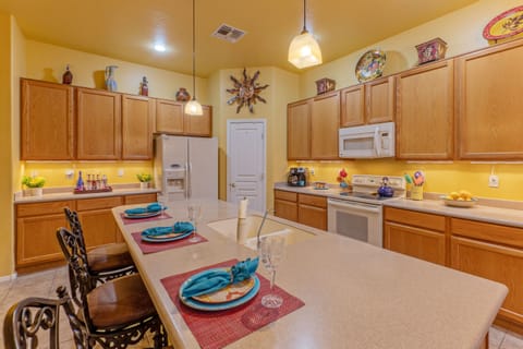 Kitchen is well stocked to include both drip and Keurig coffee makers.