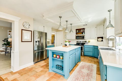 Abundant counter and cabinet space for all your beach snacks