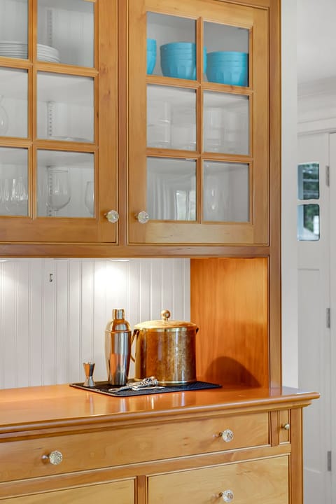 Bar set up in dining room