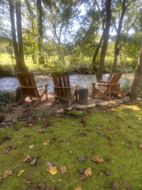 Creek side firepit