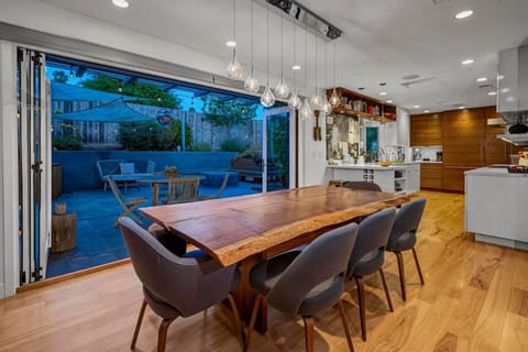 Dining Area - One-of-a-kind custom built dining table