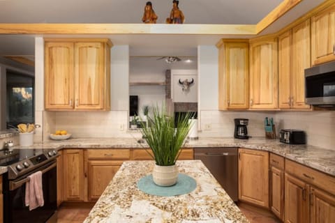 Fully equipped kitchen includes everything you need to prepare gourmet meals