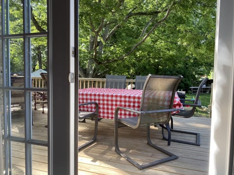 Kitchen Opens up to deck